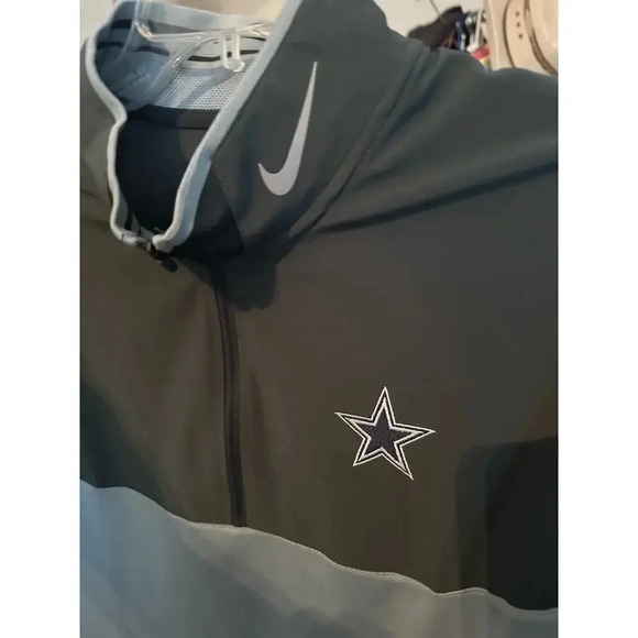 Nike Golf DriFIT Dallas Cowboys Men's Gray Long Sleeves Football NFL Size Medium - Picture 5 of 5